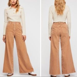 FREE PEOPLE Super High-Rise Wide-Leg Jeans 28
